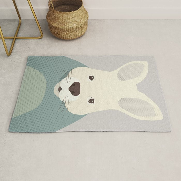 Whimsy Kangaroo, Animal Portrait Rug Gallery Image 1