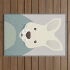 Whimsy Kangaroo, Animal Portrait Outdoor Rug Gallery Image 1