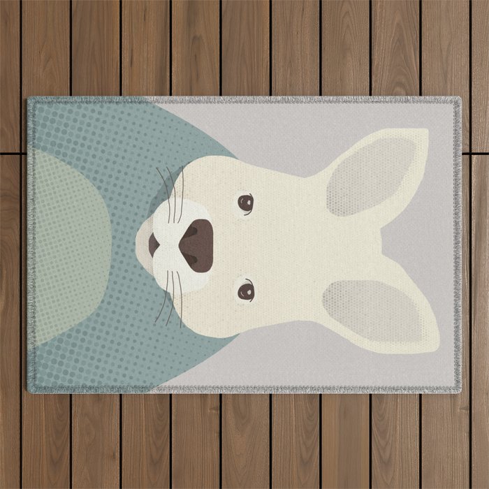 Whimsy Kangaroo, Animal Portrait Outdoor Rug Gallery Image 1