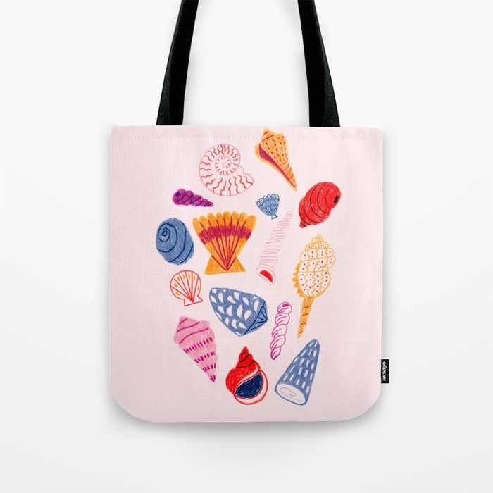 Tropical Seashells Tote Bag Gallery Image 1