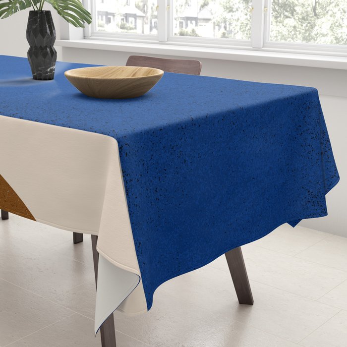 Earthy Eclectic Arches - Blue & Brown Tablecloth Gallery Image 3