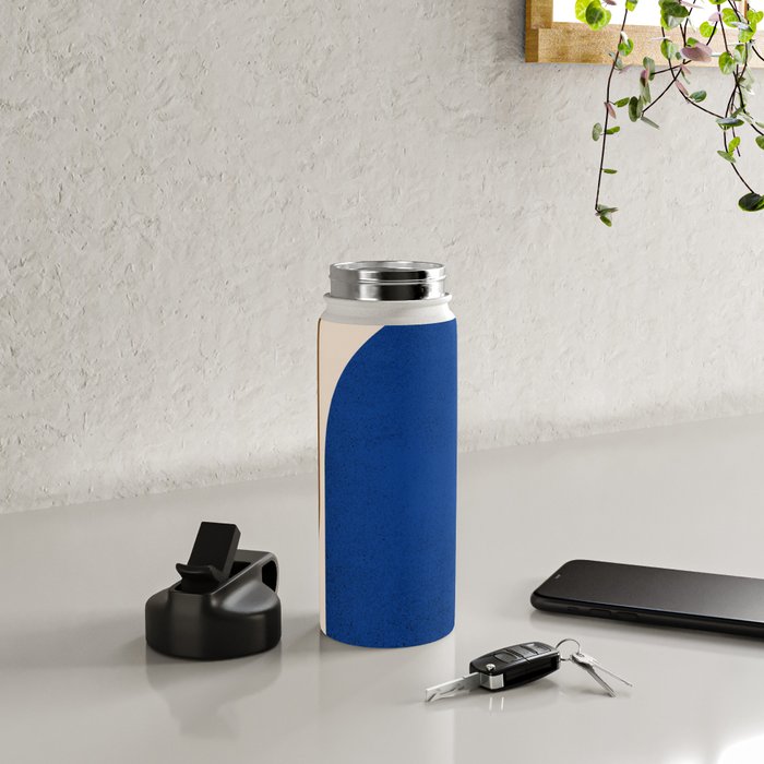 Earthy Eclectic Arches - Blue & Brown Water Bottle Gallery Image 4