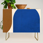 Earthy Eclectic Arches - Blue & Brown Credenza Gallery Image 1
