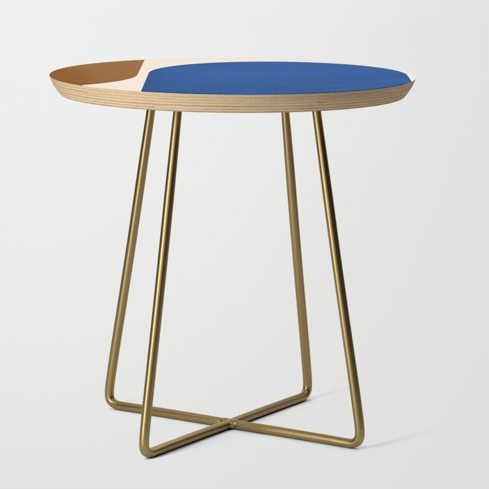 Earthy Eclectic Arches - Blue & Brown Side Table Gallery Image 1