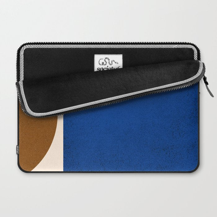 Earthy Eclectic Arches - Blue & Brown Laptop Sleeve Gallery Image 2