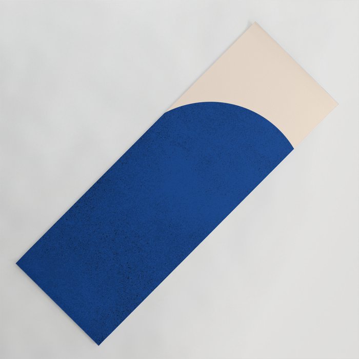 Earthy Eclectic Arches - Blue & Brown Yoga Mat Gallery Image 1