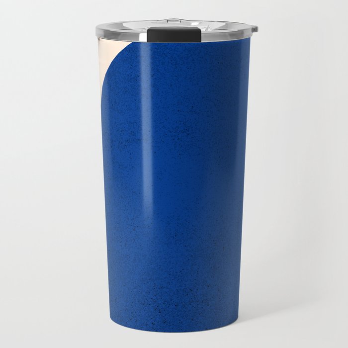 Earthy Eclectic Arches - Blue & Brown Travel Mug Gallery Image 1