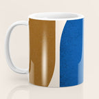 Earthy Eclectic Arches - Blue & Brown Coffee Mug Gallery Image 3