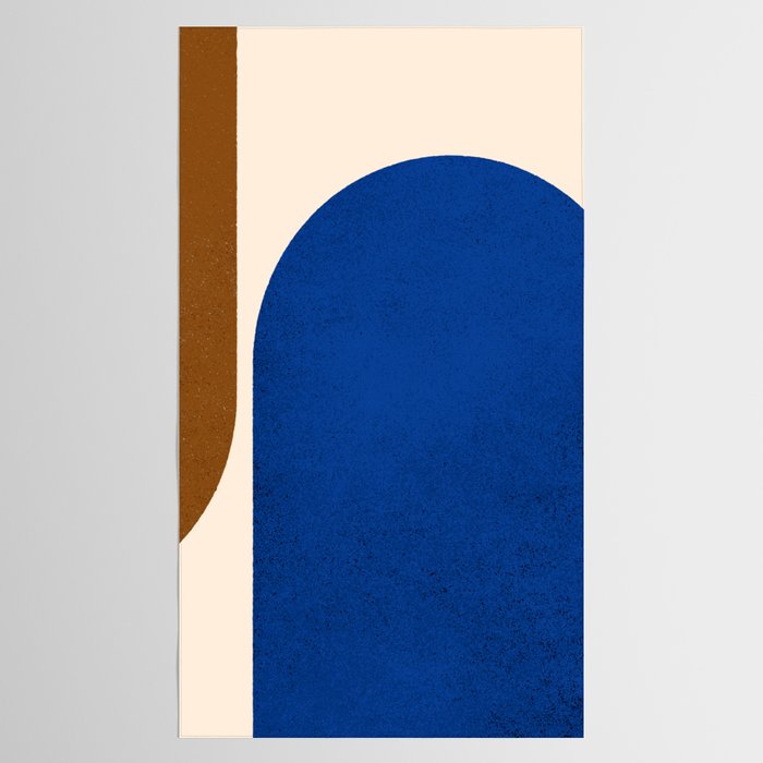 Earthy Eclectic Arches - Blue & Brown Tablecloth Gallery Image 2