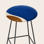 Earthy Eclectic Arches - Blue & Brown Stool Gallery Image 2