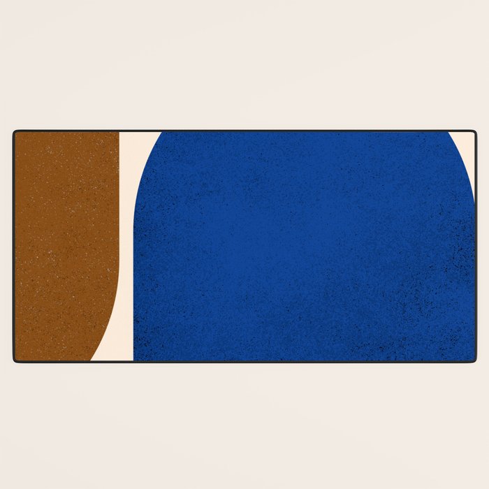 Earthy Eclectic Arches - Blue & Brown Desk Mat Gallery Image 3