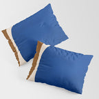 Earthy Eclectic Arches - Blue & Brown Pillow Sham Gallery Image 3