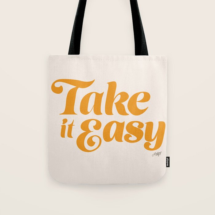 Take it Easy (Yellow Palette) Tote Bag Gallery Image 1