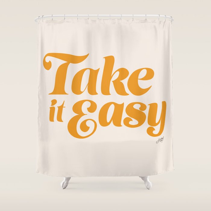 Take it Easy (Yellow Palette) Shower Curtain Gallery Image 1