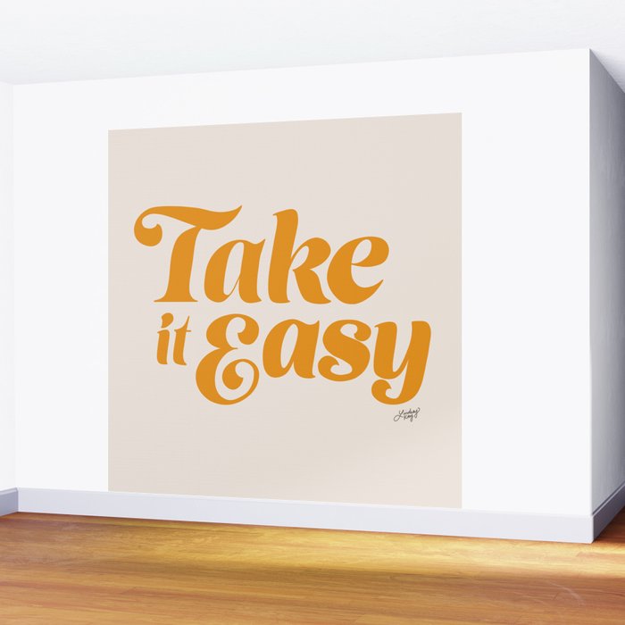 Take it Easy (Yellow Palette) Wall Mural Gallery Image 2
