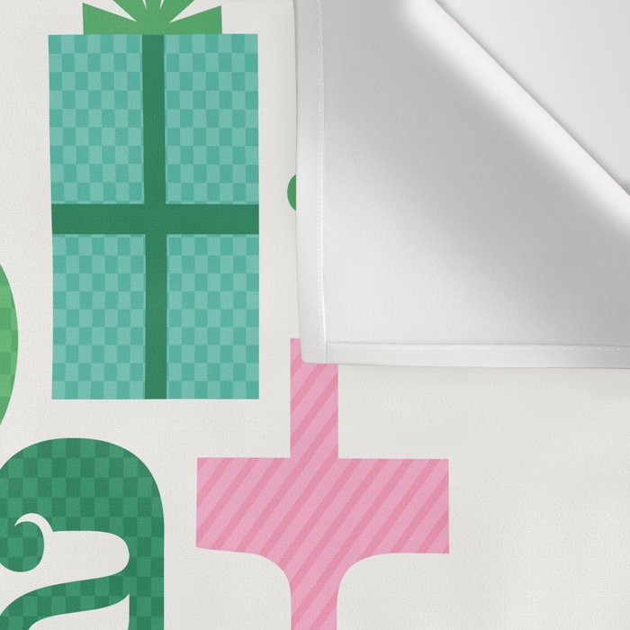 Oh What Fun - Pink and Green Wall Tapestry Gallery Image 3