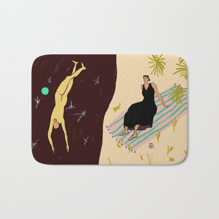 YIN AND YANG Bath Mat Gallery Image 1