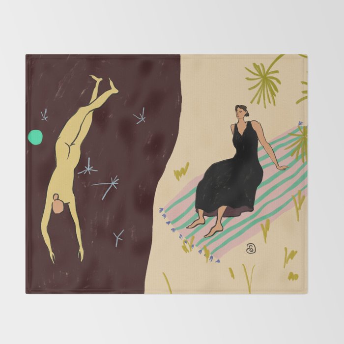YIN AND YANG Throw Blanket Gallery Image 2