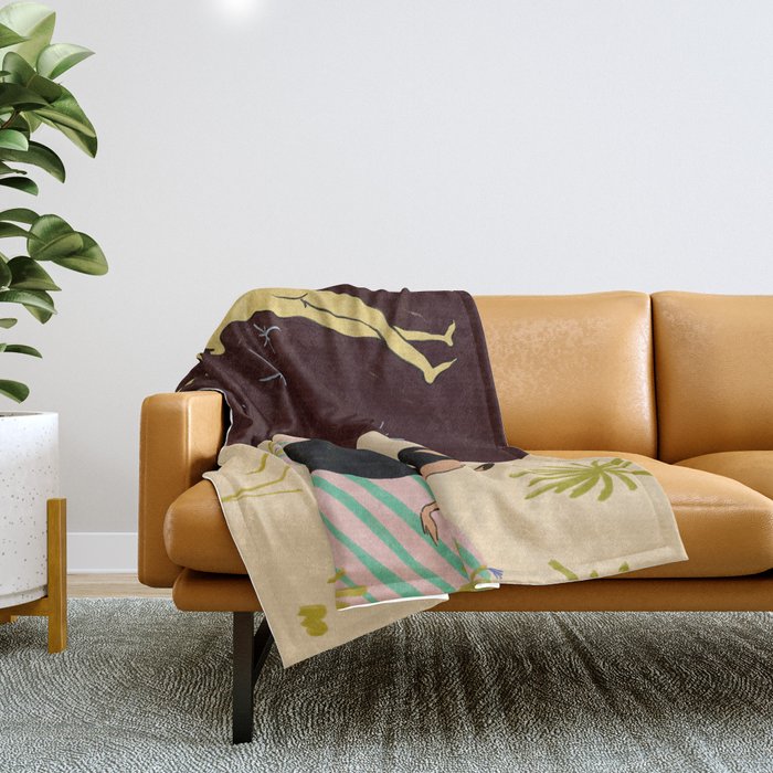 YIN AND YANG Throw Blanket Gallery Image 1