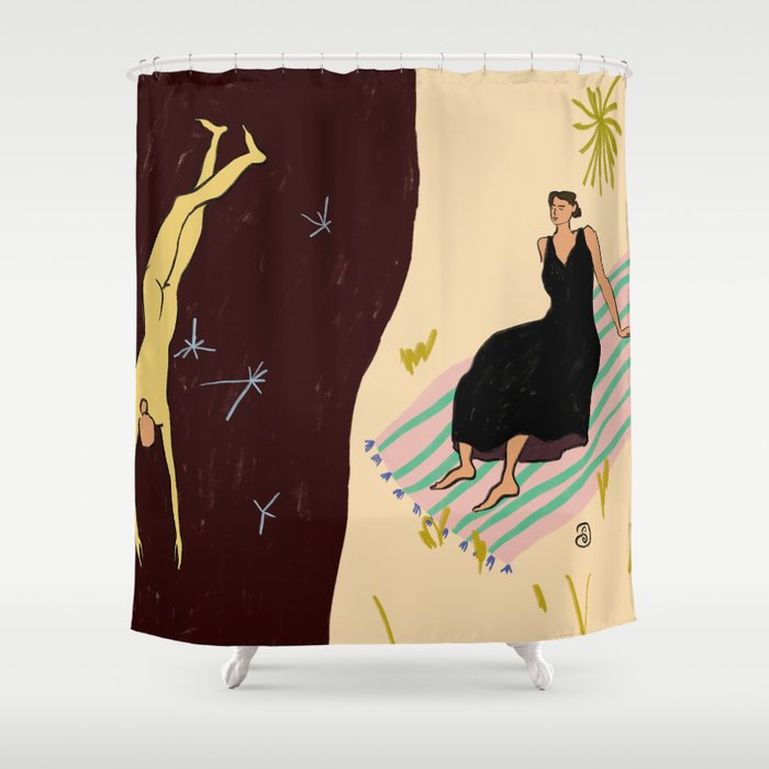 YIN AND YANG Shower Curtain Gallery Image 1