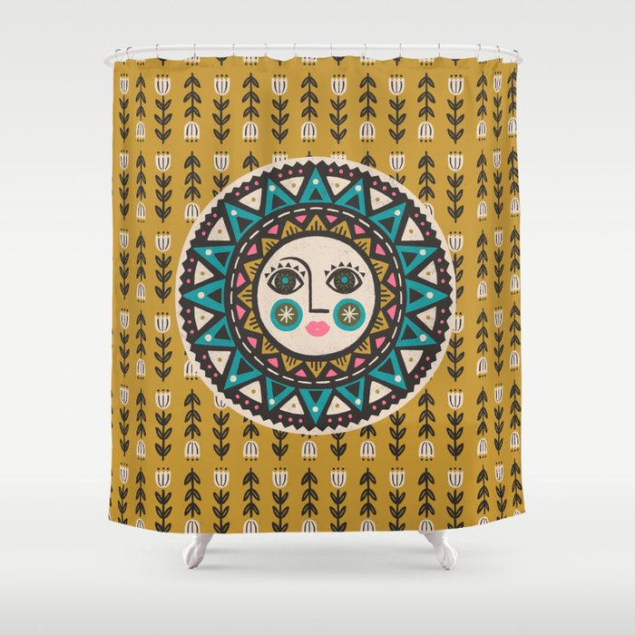 Sunshine & Flowers Shower Curtain Gallery Image 1