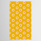 Yellow, Pink and Cream Daisy Flower Tablecloth Gallery Image 2