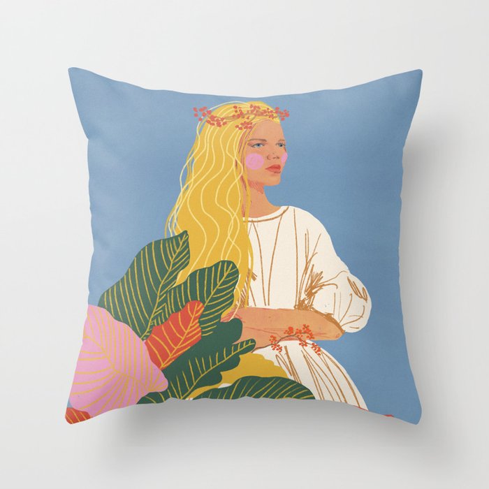 Her Name Is Courage Throw Pillow Gallery Image 6