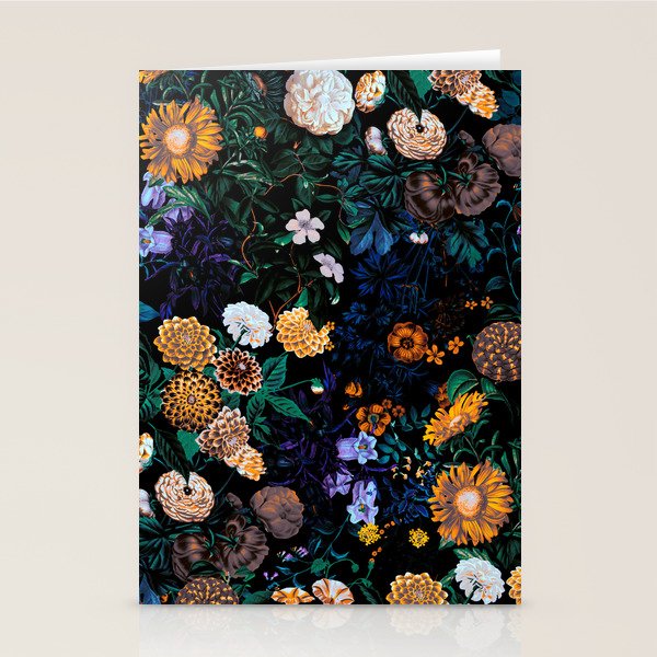 Multicolor Night Forest Stationery Card Gallery Image 1