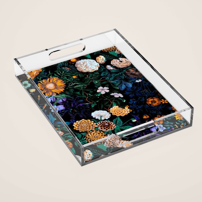Multicolor Night Forest Acrylic Tray Gallery Image 1