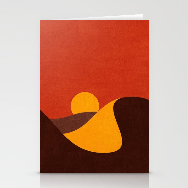 LANDSHAPES - Desert - sunset Stationery Card Gallery Image 1