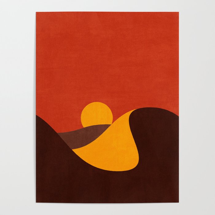 LANDSHAPES - Desert - sunset Poster Gallery Image 4