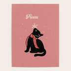 Pisces Xmas Cat Poster Gallery Image 4