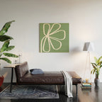 Minimal Flora - clover green Wood Wall Art Gallery Image 2