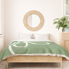 Minimal Flora - clover green Duvet Cover Gallery Image 3