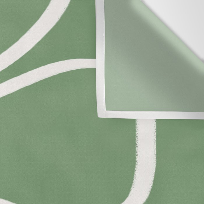 Minimal Flora - clover green Wall Tapestry Gallery Image 3