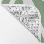 Minimal Flora - clover green Bath Mat Gallery Image 2