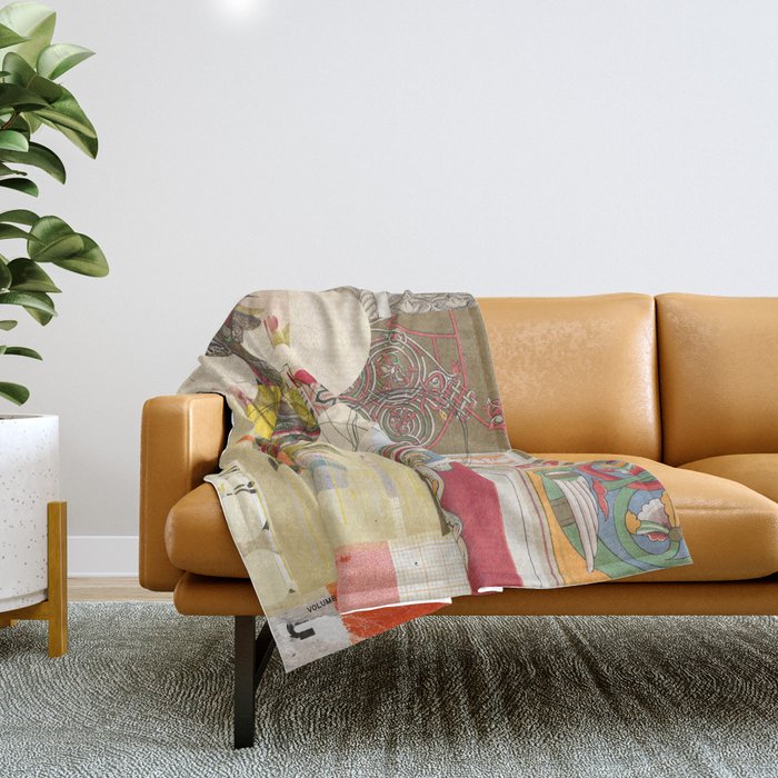 daydream nightmare mix morning Throw Blanket Gallery Image 1