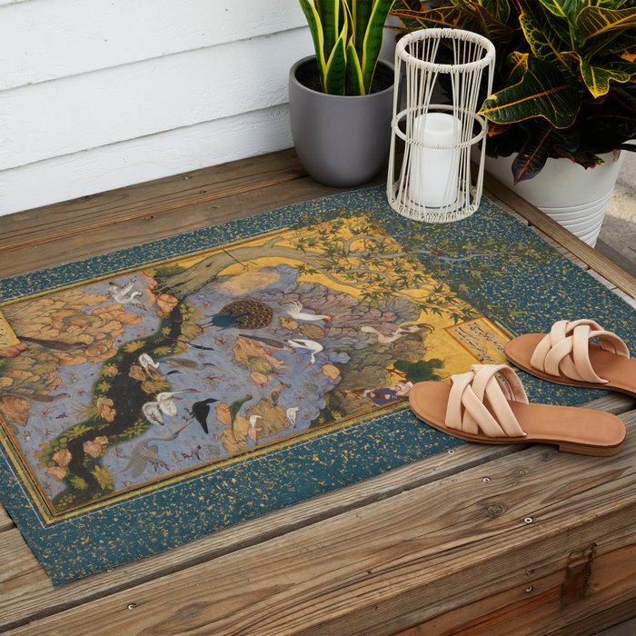 Concourse Of The Birds By Habiballah Of Sava Outdoor Rug Gallery Image 2