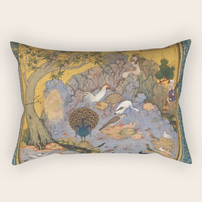 Concourse Of The Birds By Habiballah Of Sava Rectangular Pillow Gallery Image 2