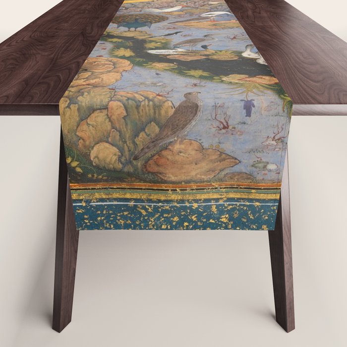 Concourse Of The Birds By Habiballah Of Sava Table Runner Gallery Image 1