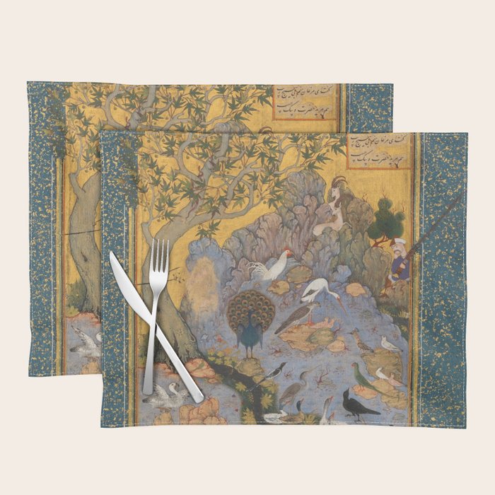 Concourse Of The Birds By Habiballah Of Sava Placemat Gallery Image 1