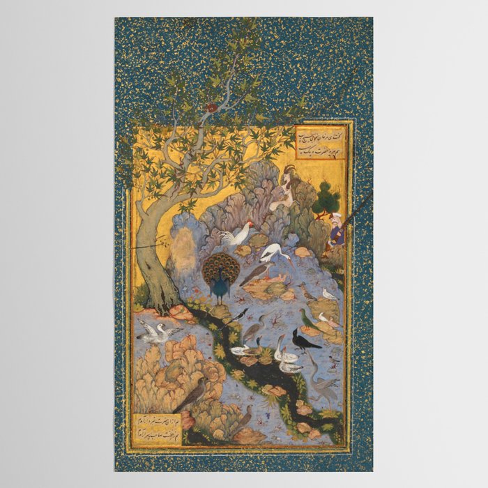 Concourse Of The Birds By Habiballah Of Sava Tablecloth Gallery Image 2