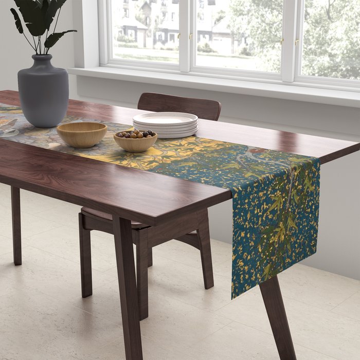 Concourse Of The Birds By Habiballah Of Sava Table Runner Gallery Image 2