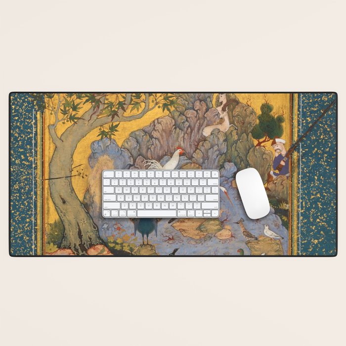 Concourse Of The Birds By Habiballah Of Sava Desk Mat Gallery Image 1
