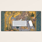 Concourse Of The Birds By Habiballah Of Sava Desk Mat Gallery Image 1