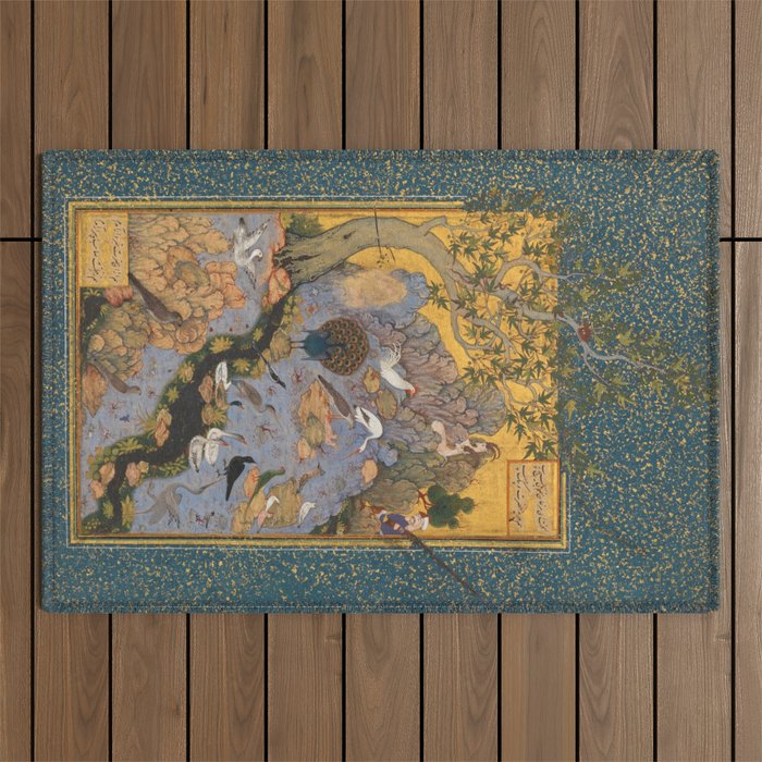 Concourse Of The Birds By Habiballah Of Sava Outdoor Rug Gallery Image 1