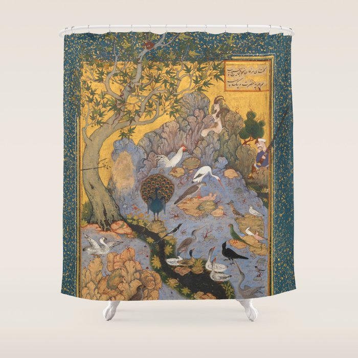 Concourse Of The Birds By Habiballah Of Sava Shower Curtain Gallery Image 1