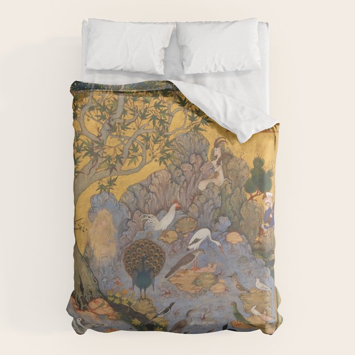 Concourse Of The Birds By Habiballah Of Sava Duvet Cover Gallery Image 1