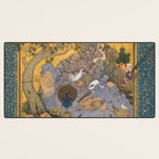 Concourse Of The Birds By Habiballah Of Sava Desk Mat Gallery Image 3
