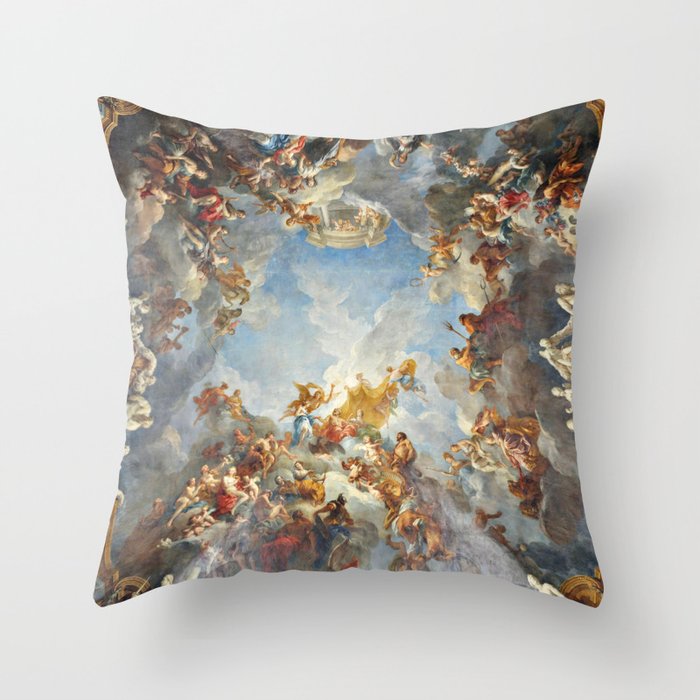 The Apotheosis of Hercules Versailles Palace Ceiling Mural Throw Pillow Gallery Image 6